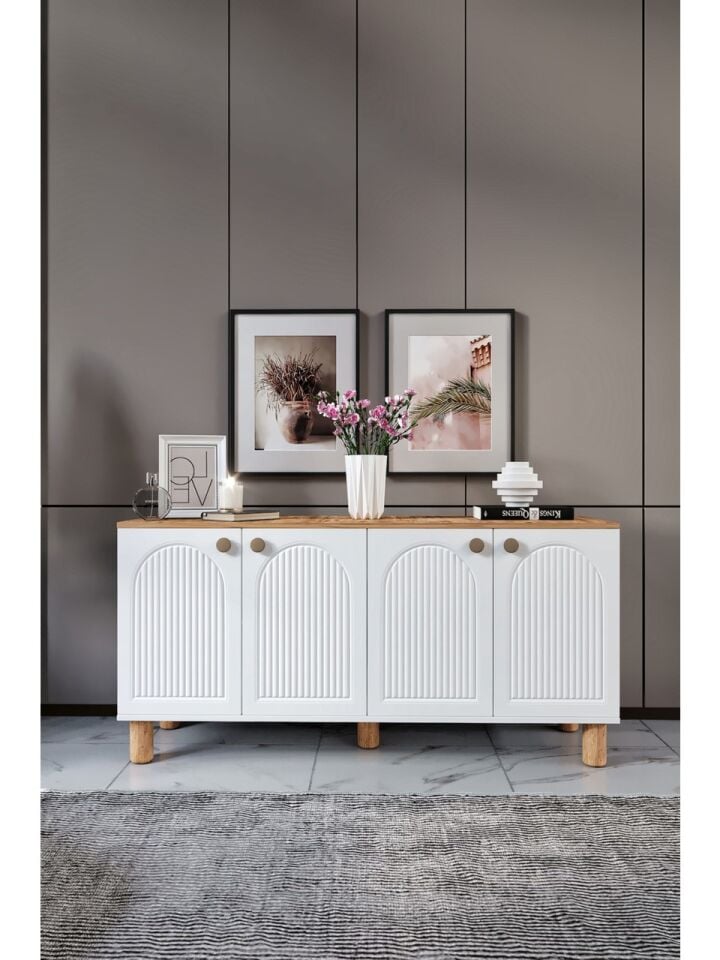 Venüs Bohem Ceviz-Beyaz Konsol