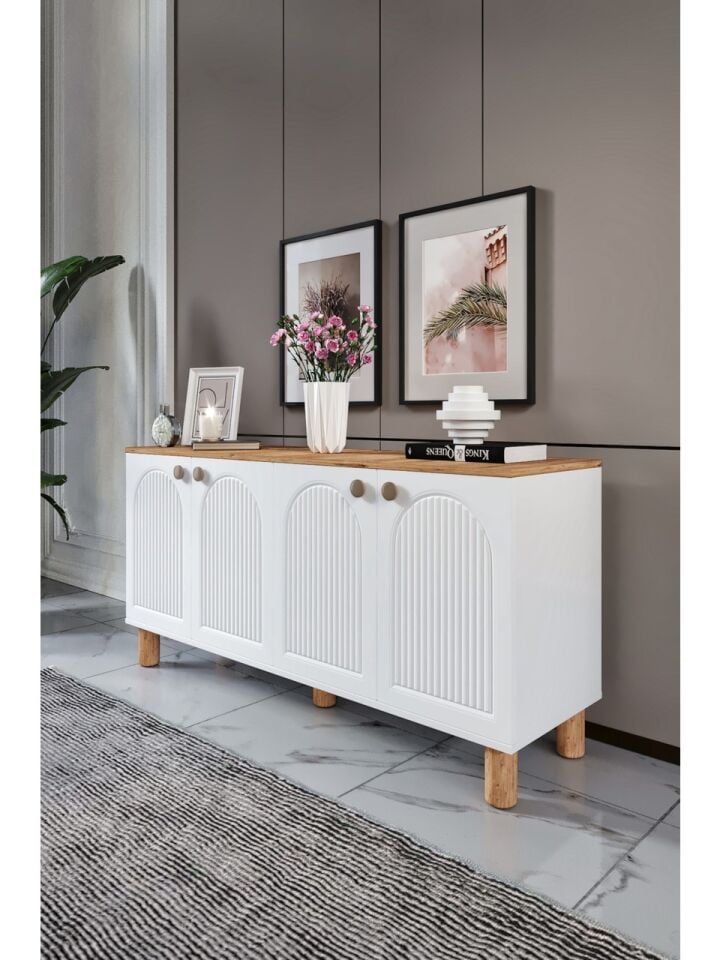 Venüs Bohem Ceviz-Beyaz Konsol