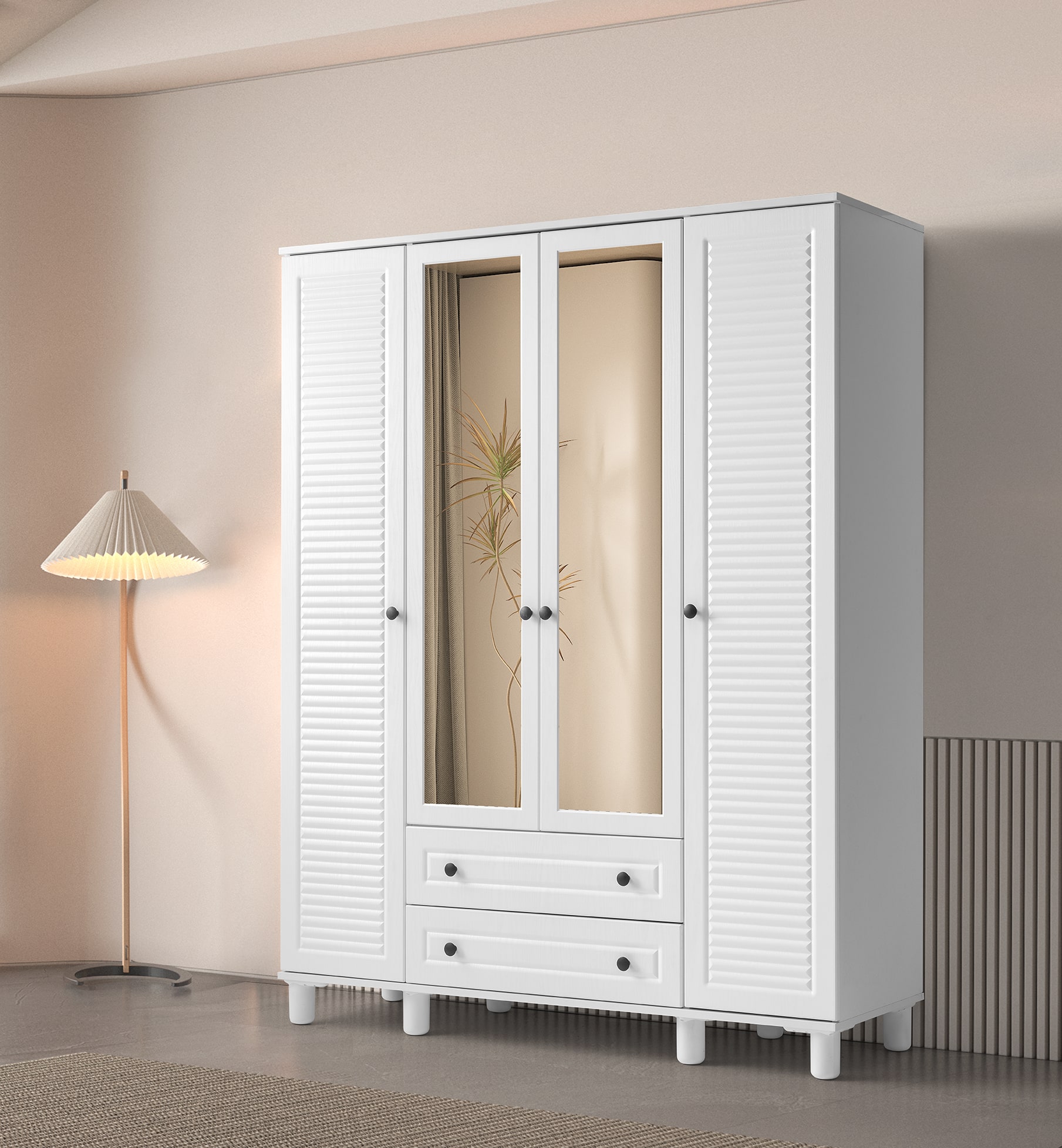 Kayra 4 Kapılı Dolap