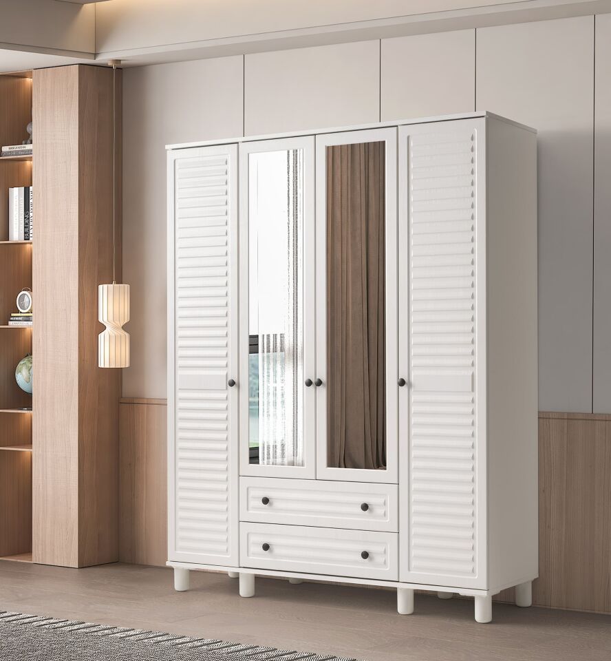 Luna Aytaşı 4 Kapılı Dolap