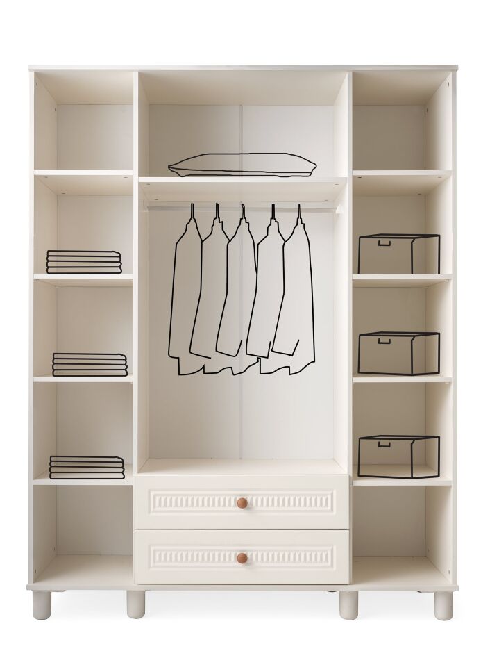 Masal Aytaşı 4 Kapılı Dolap